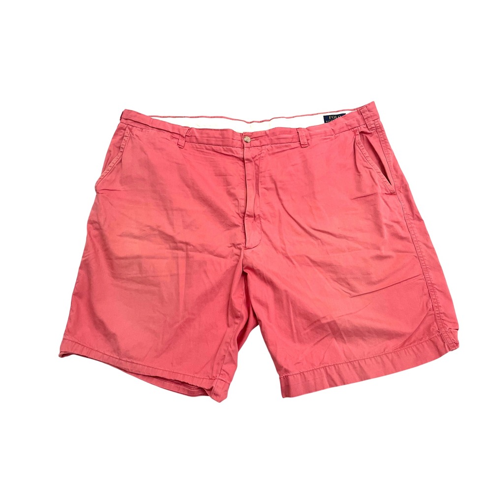 Polo Ralph Lauren Chino Shorts 44 Big‎ Salmon Pink Classic Fit Cotton Big & Tall
